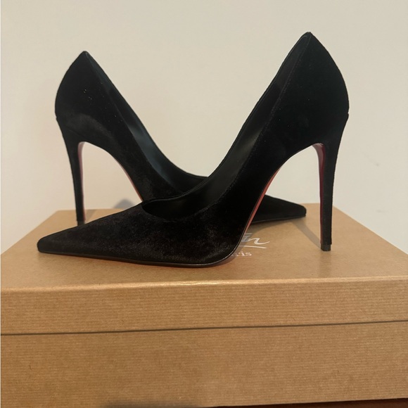 Christian Louboutin Black Heels with Signature Red Soles main image 1